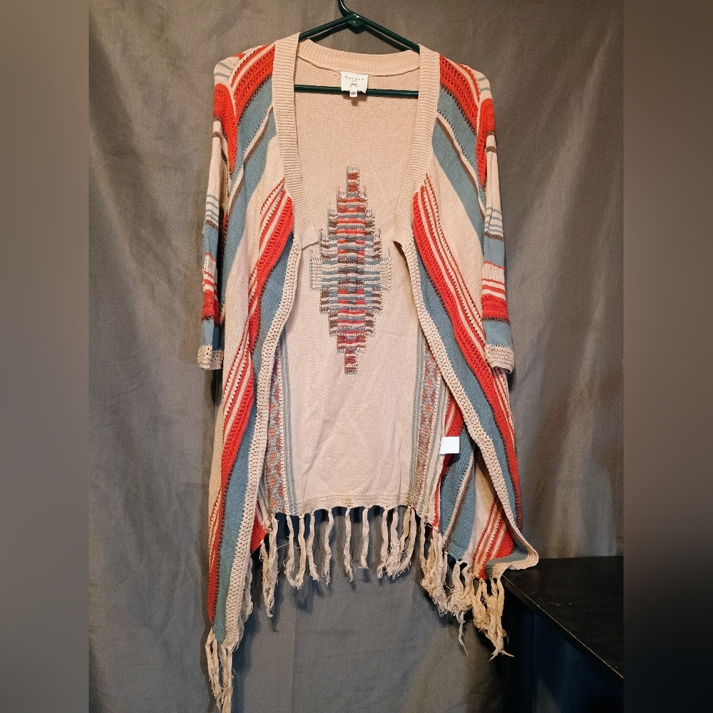 Hayden Aztec Native American Open Front Cardigan
